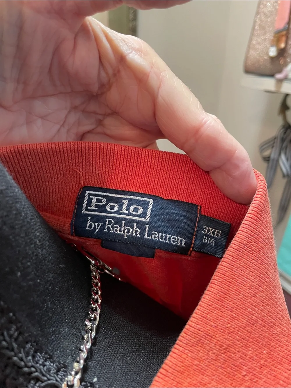 Polo by Ralph Lauren Men’s Orange Classic Fit Polo Shirt